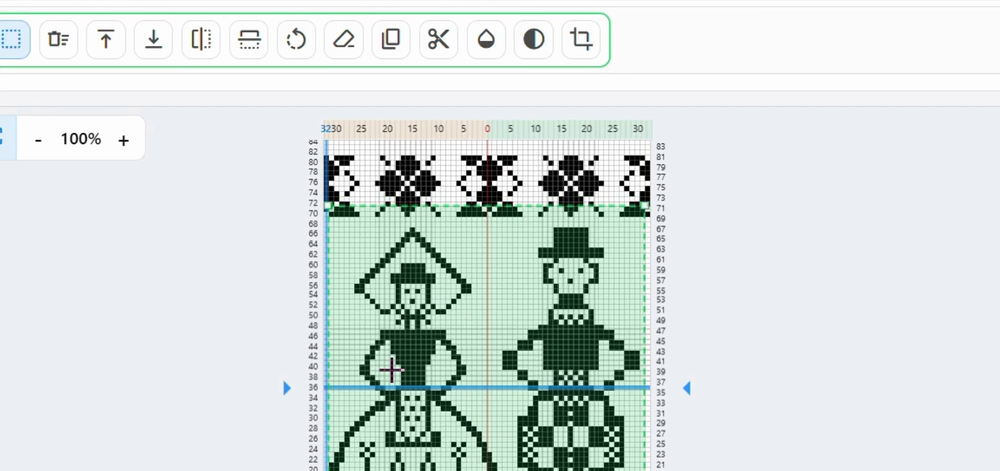 Combining motifs in eKnitter WebApp